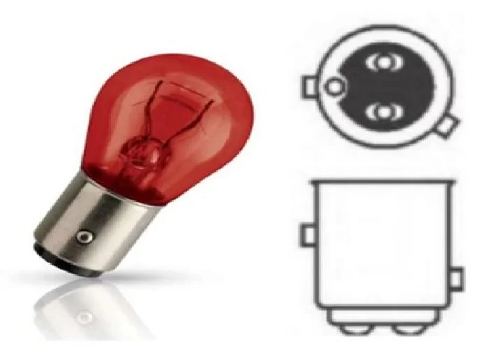 1016 21W 4W 12V Çift Duy Yakın Tırnak Ampül Kırmızı 1 Adet Kırmızı Sinyal Ampulu - 1016KIRMIZI1AD