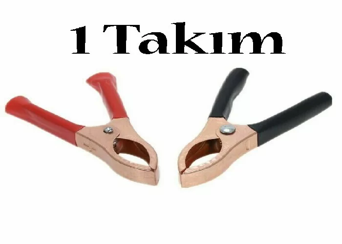 Akü Maşası Lüx Takım Mini Akü Takviye Maşa Akü Maşası  1 Takım - 1takimminimasa