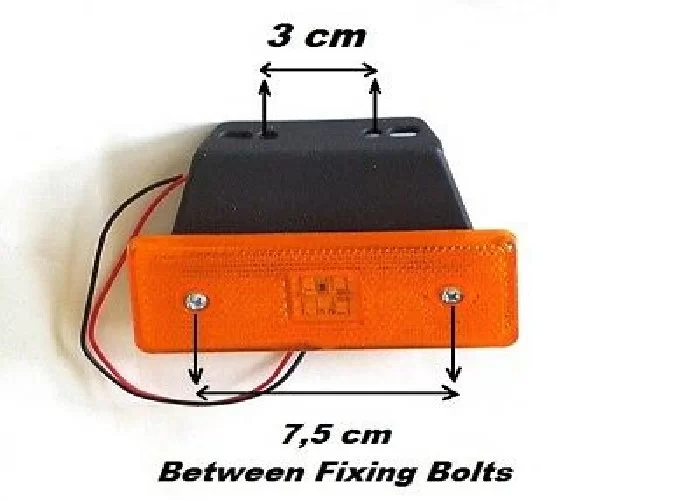 Dorse Lamba Side Marker Adet Yan Sallama Lamba E Belgeli 24V Turuncu  - EMR50sidemarker1AD