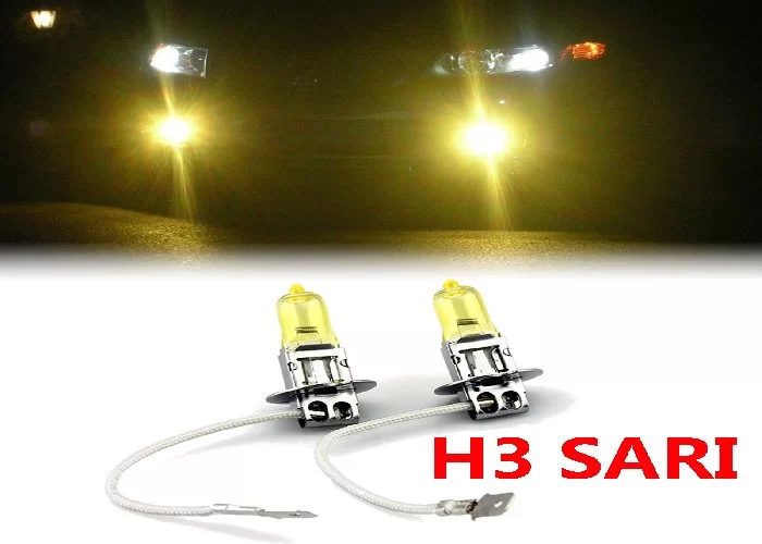 H3 Limon Sarısı Ampul Flösher Weather Vısıon Xenon Effect H3 Sarı Ampul - h3sarıtakimi