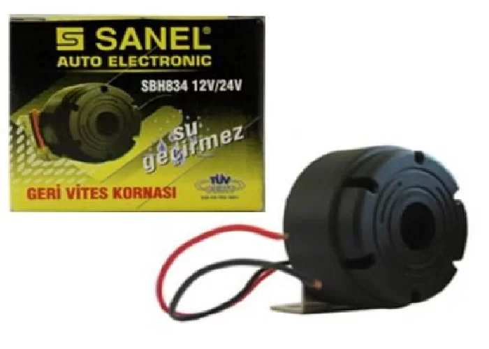 Sanel Sbh834 Geri Vites Kornası 12-24V Su Geçirmez E Onaylı R-10 - SBH834