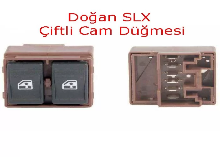 Tofaş Doğan Slx Sol Çi̇ftli̇ Cam Açma Düğmesi̇ Anahtari Doğan  - SLXcamanahSOLçiftli