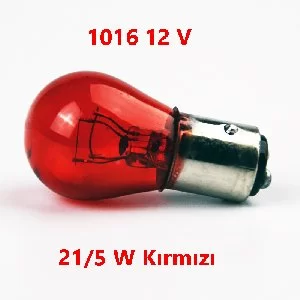 1016 21W 4W 12V Çift Duy Yakın Tırnak Ampül Kırmızı 1 Adet Kırmızı Sinyal Ampulu