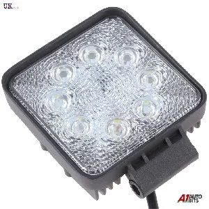 Çalışma Lambası 9 Led Kare Lamba 1 Adet Off Road Sis Lamba Ledli Lamba  - 9ledkare