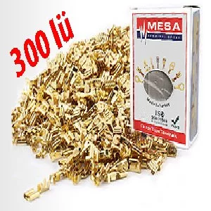 Dişi Fiş 300 Lü Mesa Sf-2D Sarı Tırnaklı Dişi Fiş 6.3Mm 1 Kutu