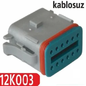 Soket Deutsch 12 Li̇ İş Maki̇nasi - Kablosuz İş Makina Soketi 12K003 Soket